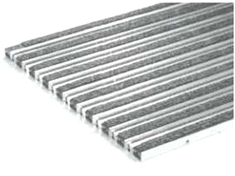 Решетка алюминиевая с войлоком (серый) 100х50 см. Артикул 02182